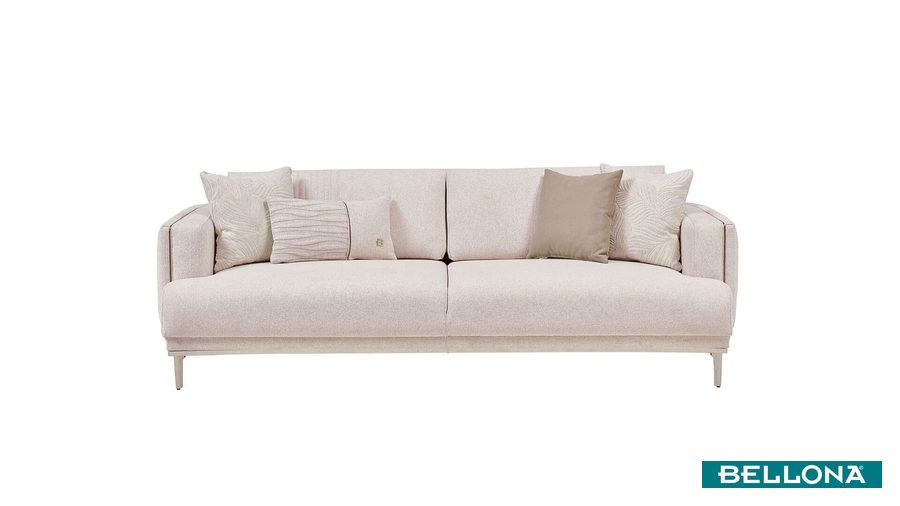 Marietta 3-Sitzer Sofa - Beige von Bellona