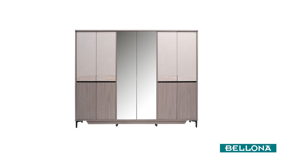 Mona 6-türiger Kleiderschrank von Bellona