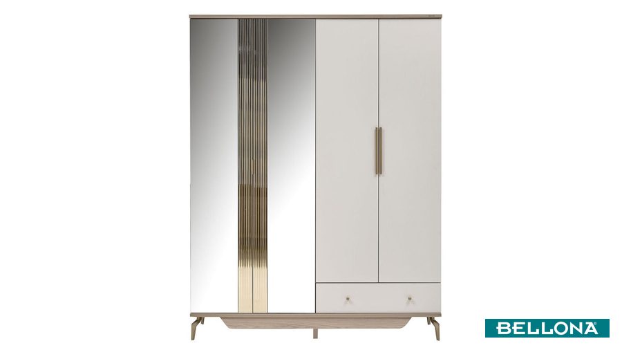 Montella 4-türiger Kleiderschrank von Bellona