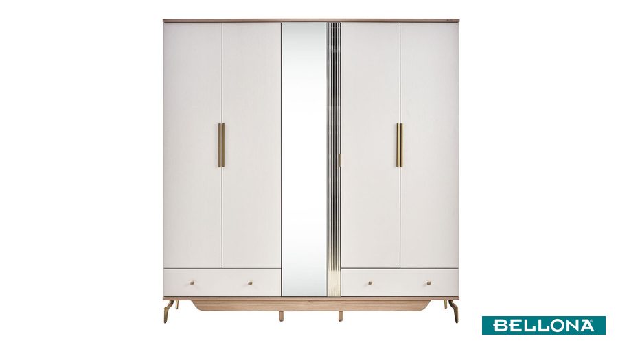 Montella 5-türiger Kleiderschrank von Bellona