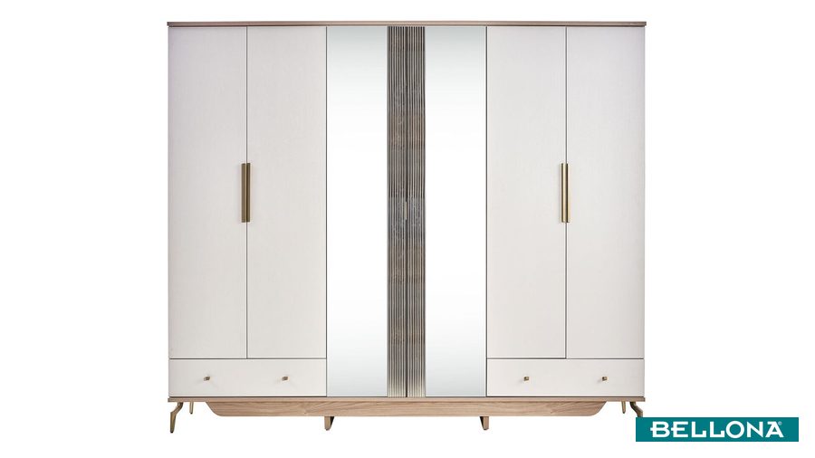 Montella 6-türiger Kleiderschrank von Bellona