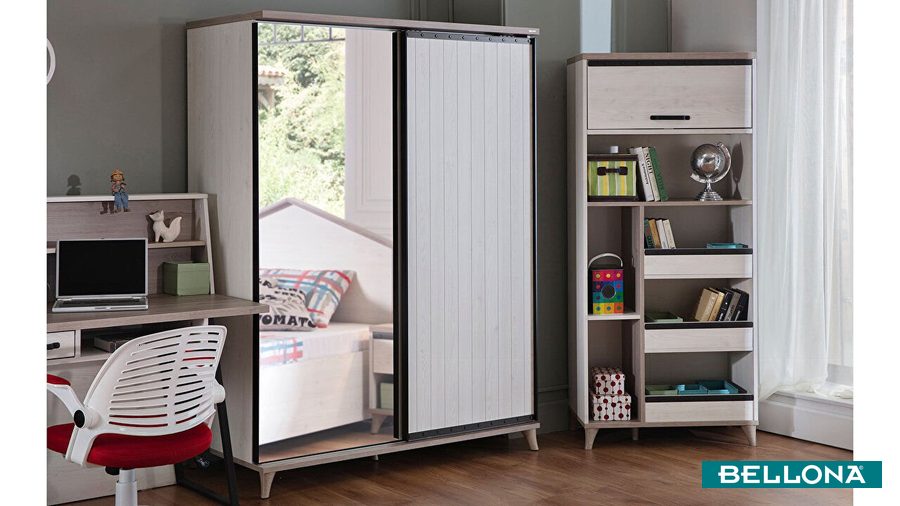Montes Jugendzimmer Schwebetürenschrank von Bellona
