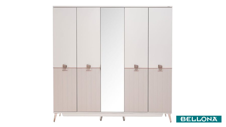 Napoli 5-türiger Kleiderschrank von Bellona