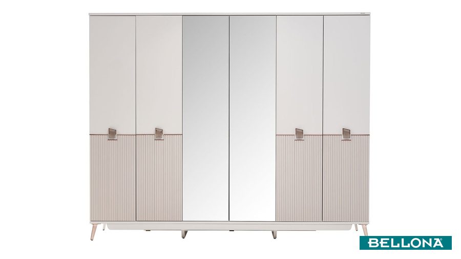 Napoli 6-türiger Kleiderschrank von Bellona