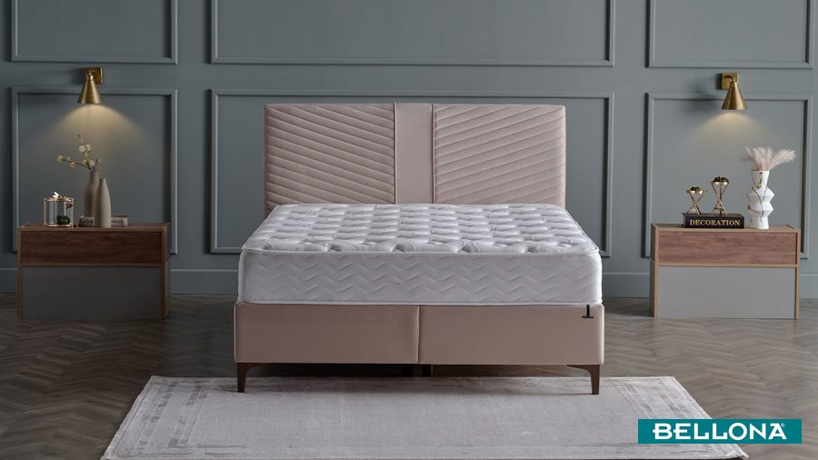 Petra Plus Kopfteil - Taupe von Bellona