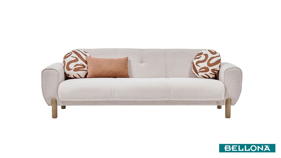 Rozy Bohem 3-Sitzer Sofa - Beige von Bellona