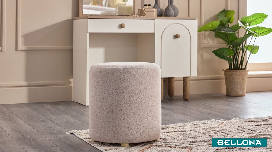 Rozy Bohem rund Hocker von Bellona