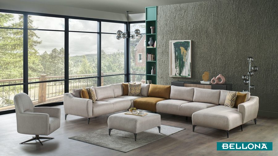Sanvela Wohnlandschaft Modular - Creme von Bellona