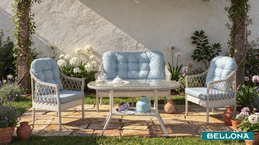 Setra Mini Garten Set - hell Blau von Bellona