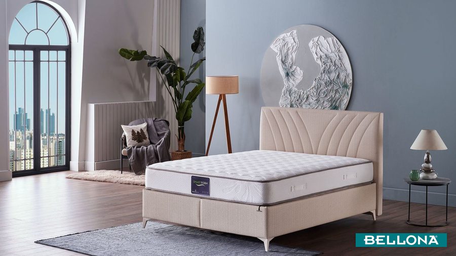 Smart Form S Bettbox-Set mit Kopfteil und Matratze von Bellona