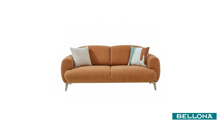 Valenty 2-Sitzer Sofa - Ziegelrot von Bellona