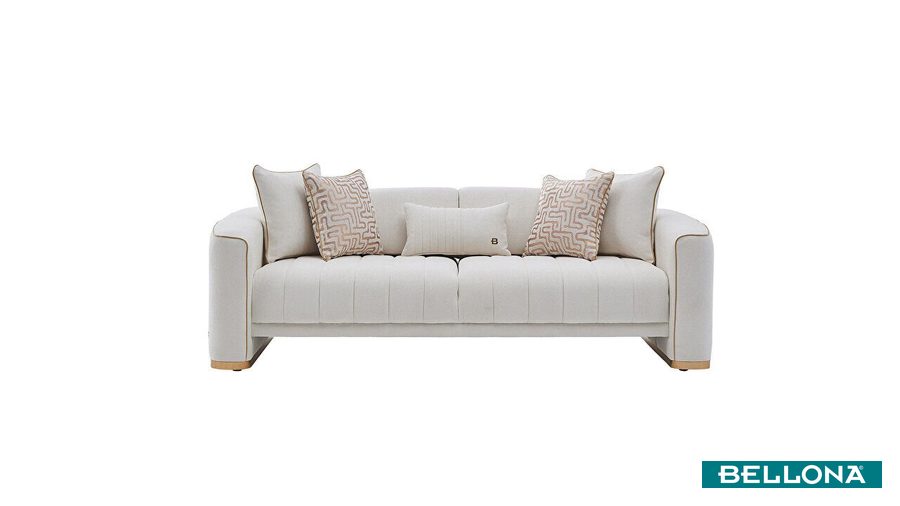 Veronica 3-Sitzer Sofa - Creme von Bellona