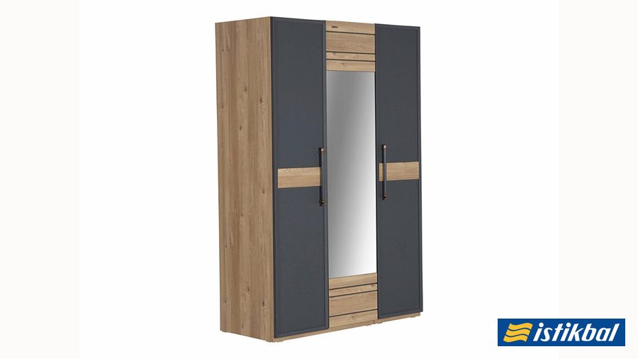 Lauren 3-türiger Kleiderschrank von Istikbal