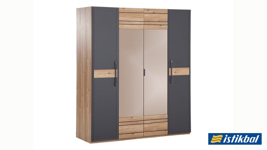 Lauren 4-türiger Kleiderschrank von Istikbal