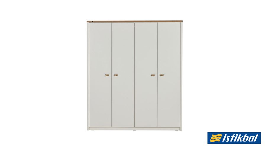 Lavita 4-türiger Kleiderschrank von Istikbal