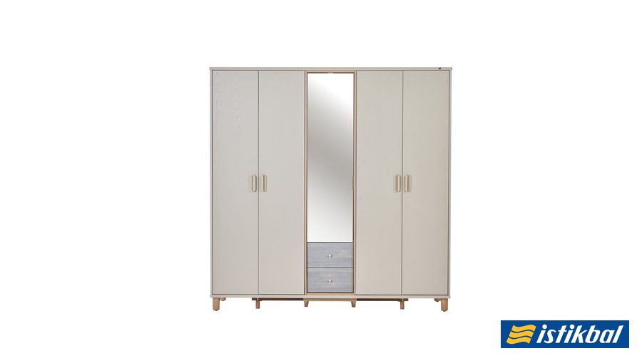 Linus 5-türiger Kleiderschrank von Istikbal