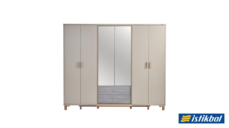 Linus 6-türiger Kleiderschrank von Istikbal