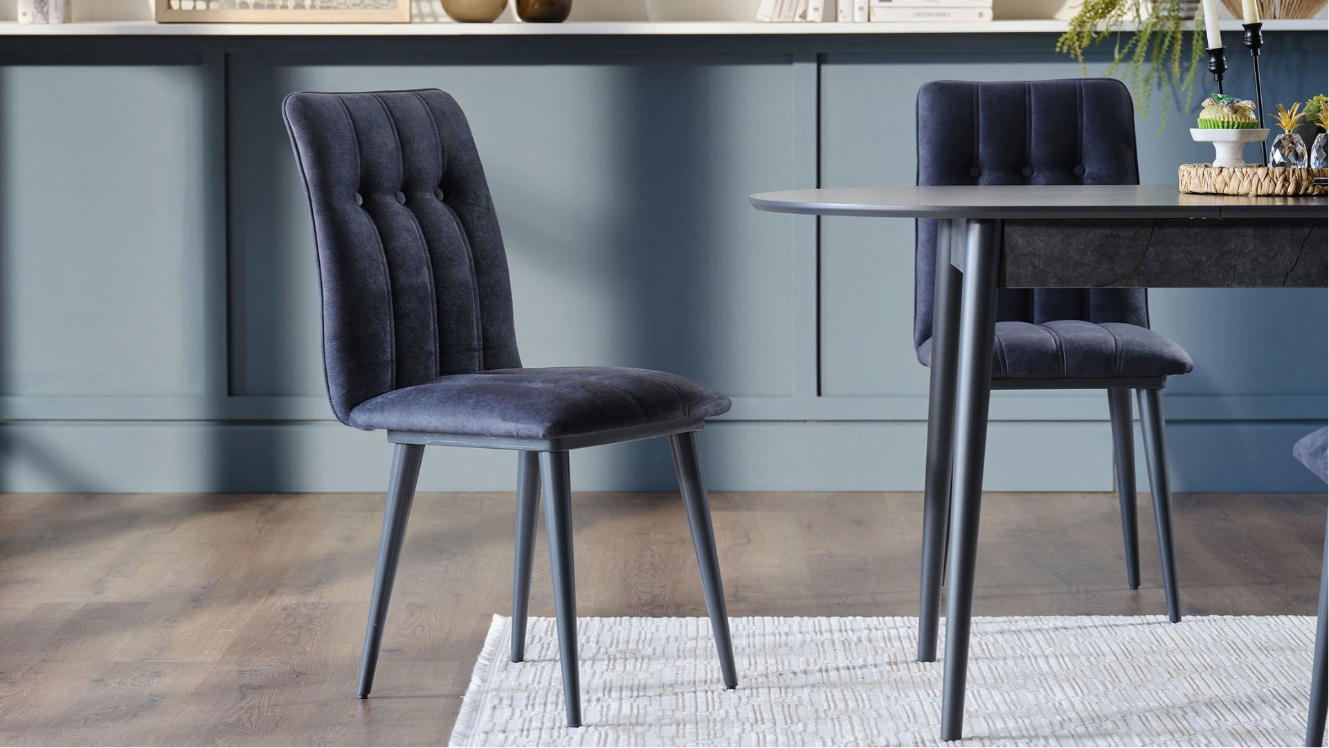 Pruva Küchentisch Set Anthrazit