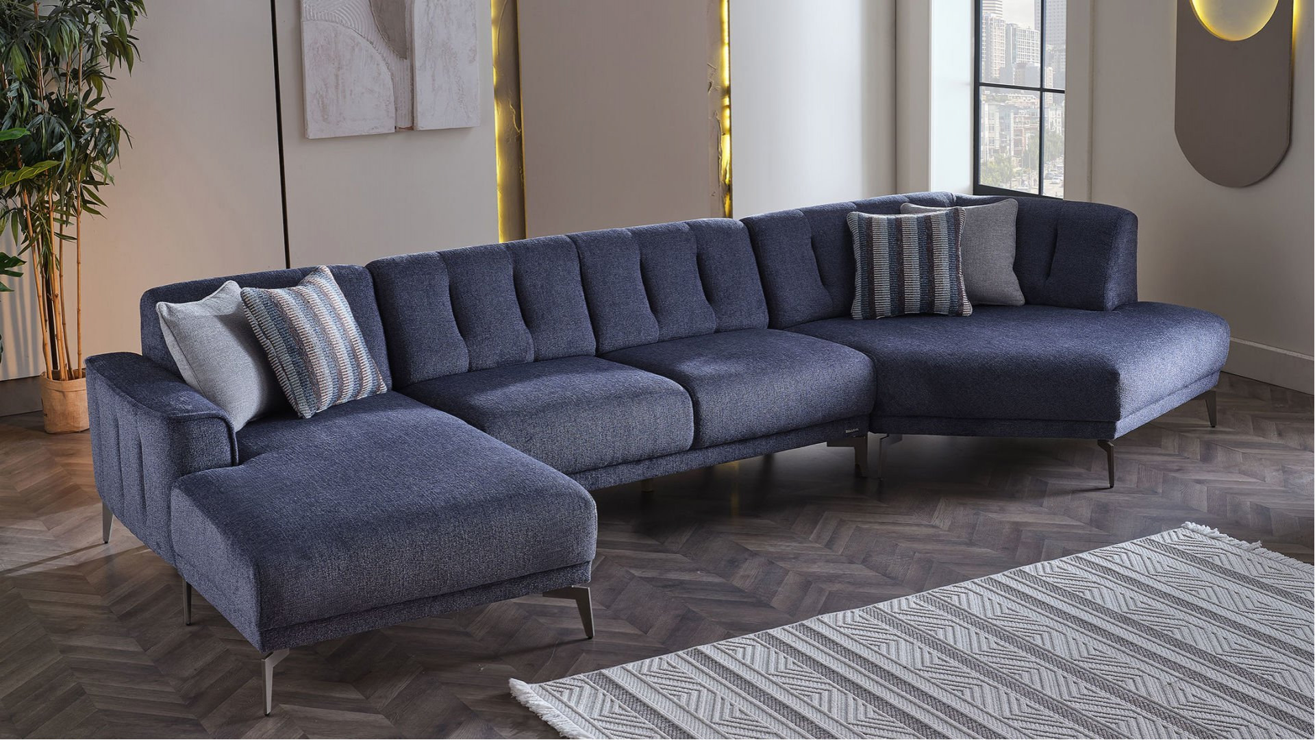 Atlanta Wohnlandschaft - Blau