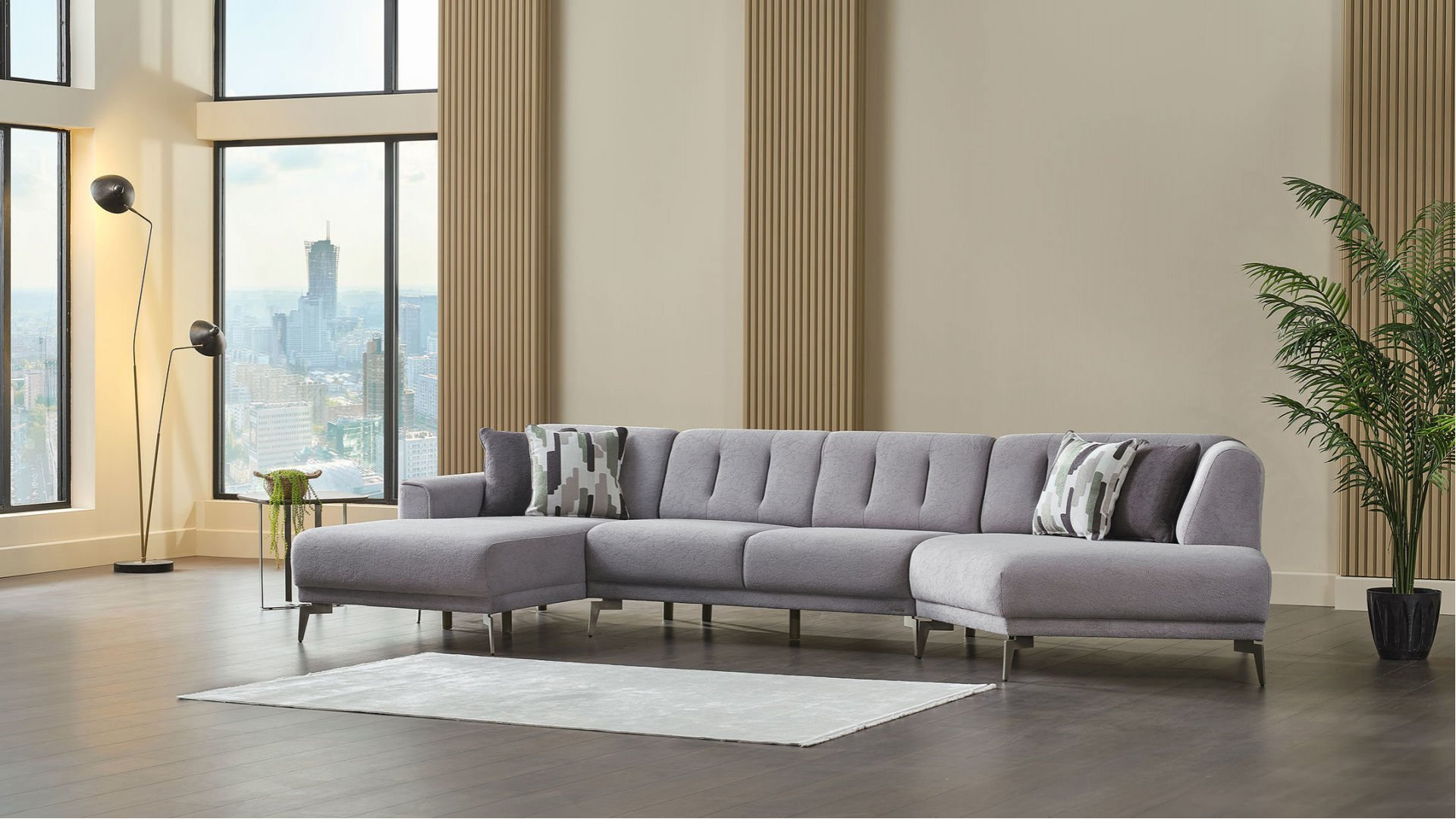 Atlanta Wohnlandschaft - Grau