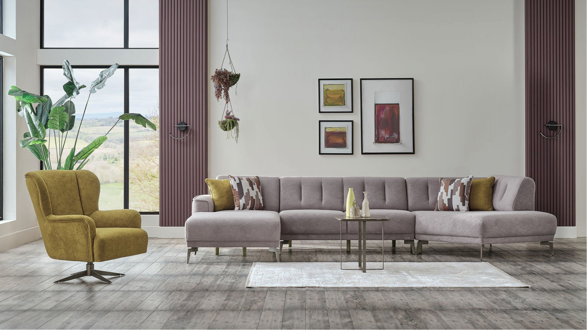 Atlanta Wohnlandschaft - Graubraun