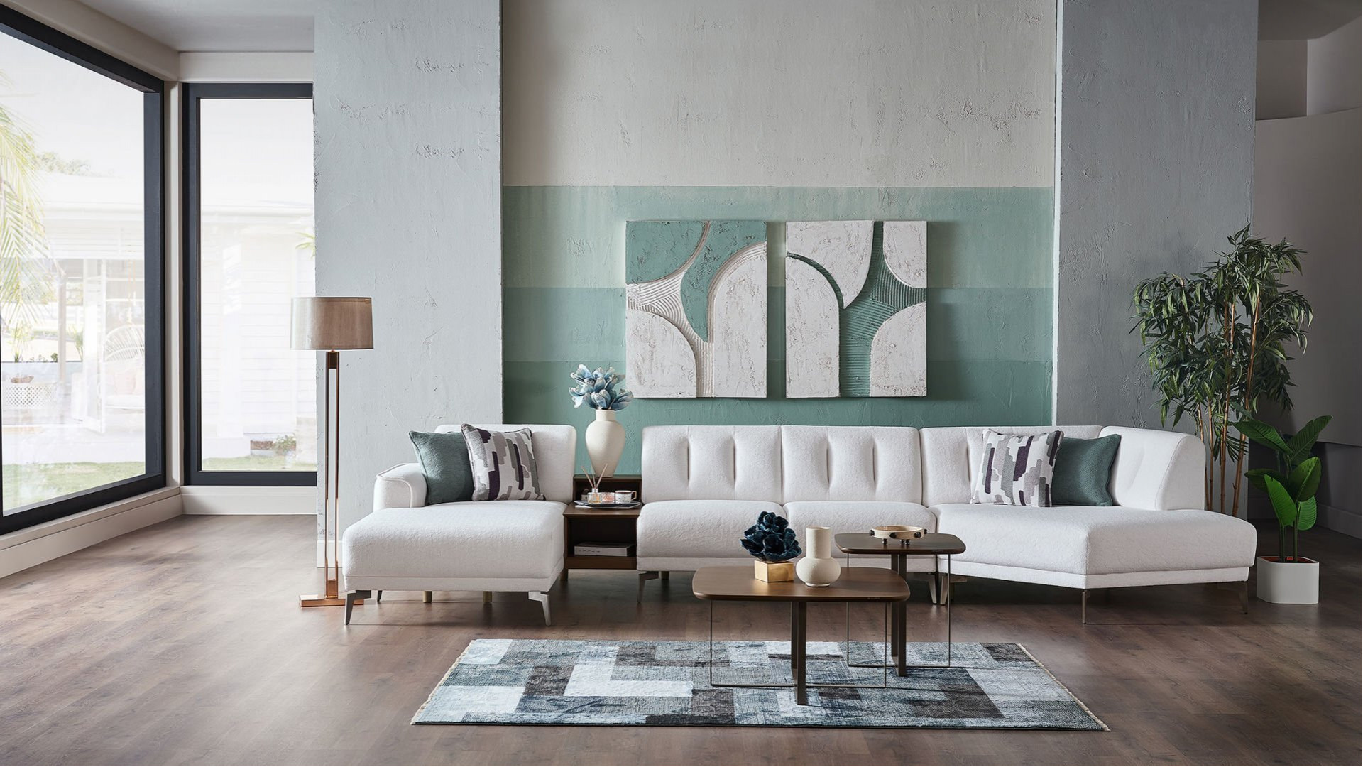 Atlanta Wohnlandschaft - Weiß