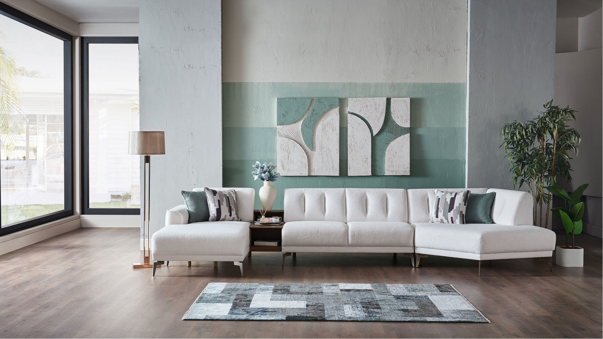 Atlanta Wohnlandschaft - Weiß