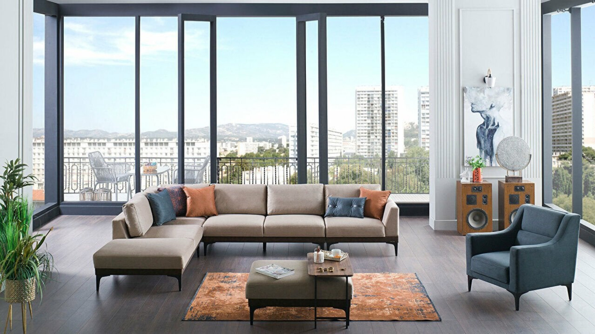 Efect Wohnlandschaft - Graubraun