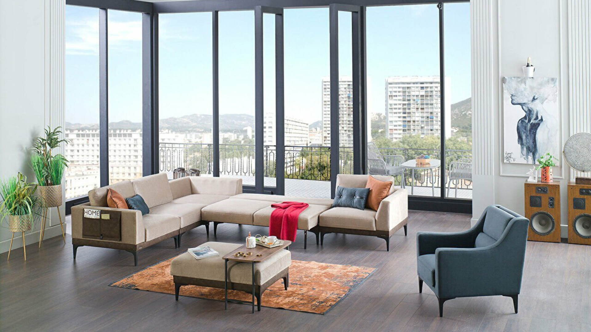 Efect Wohnlandschaft - Graubraun