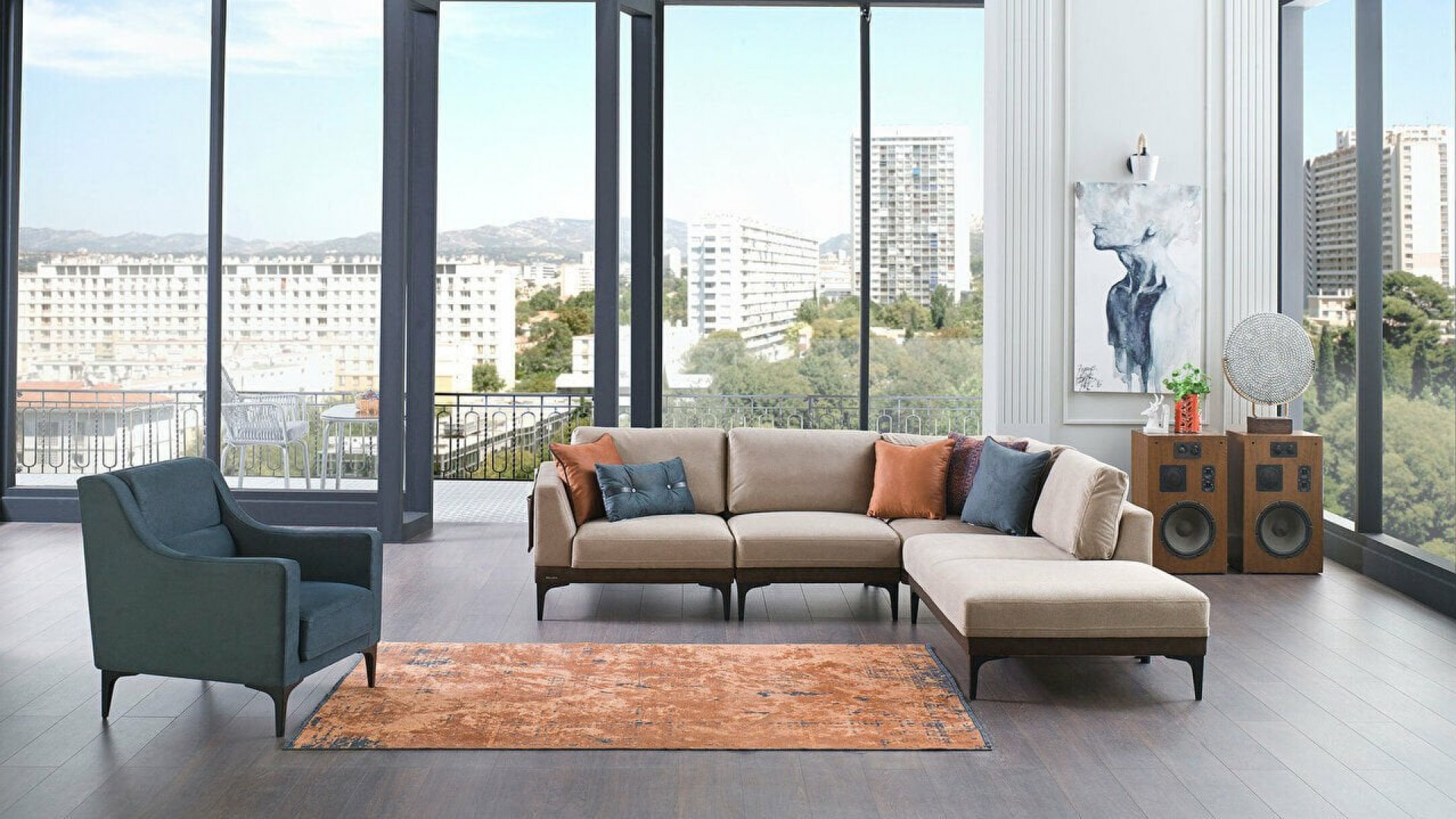 Efect Wohnlandschaft - Graubraun