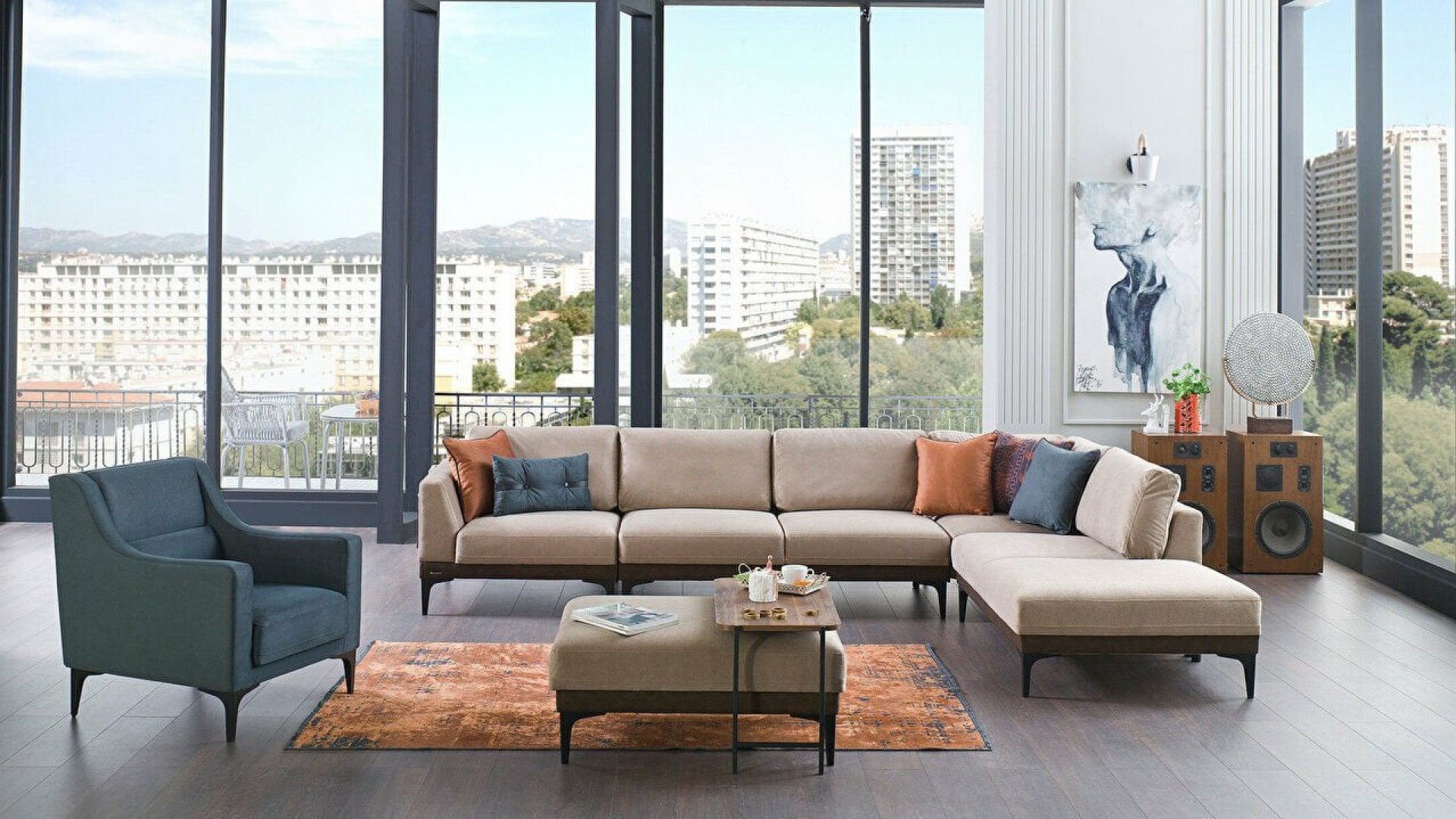 Efect Wohnlandschaft - Graubraun