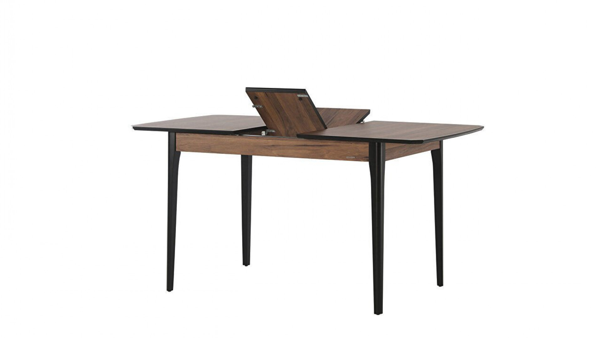 Kolin Esstisch Schwarz, ausziehbar