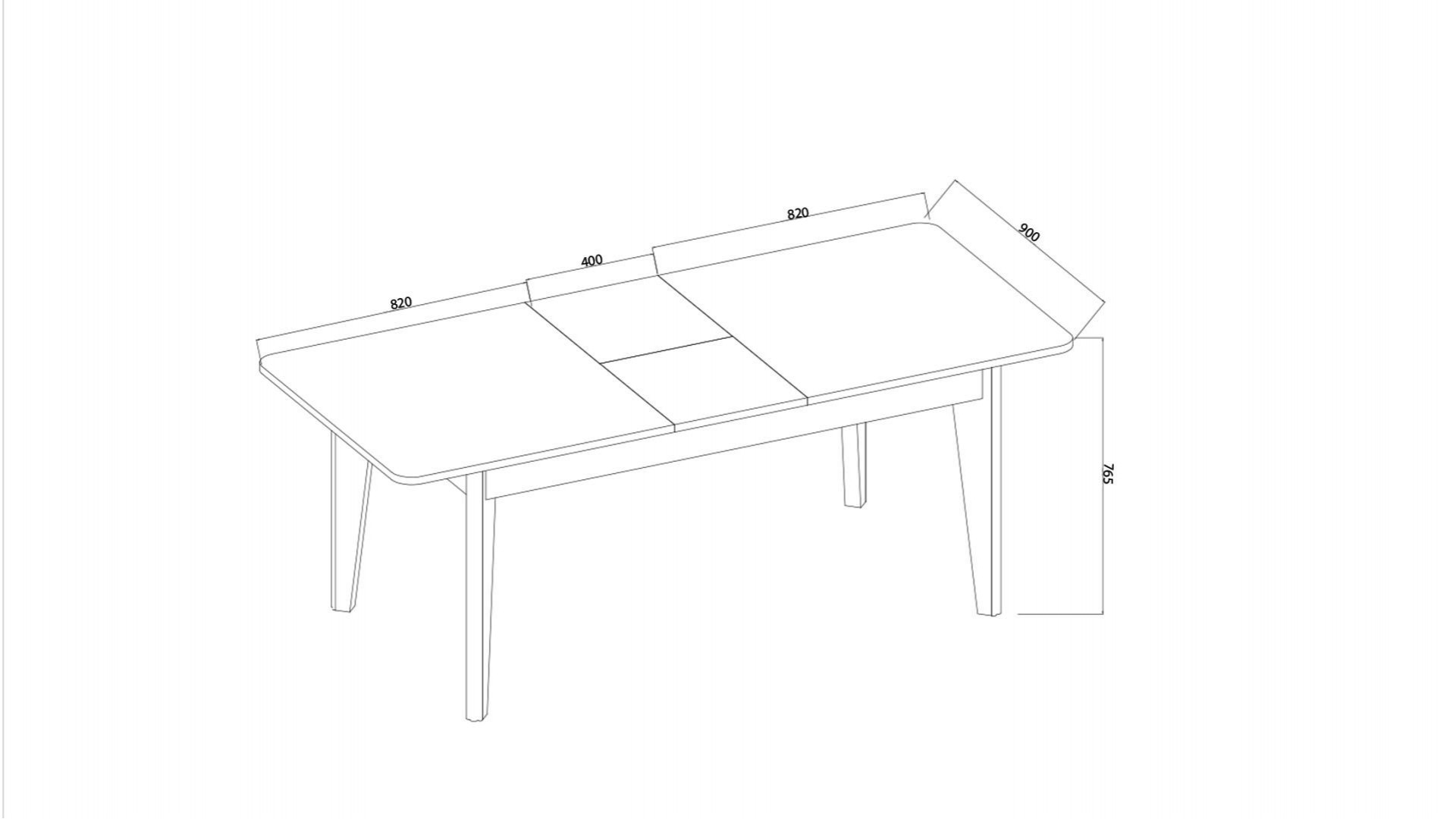 Mavenna Esstisch, ausziehbar