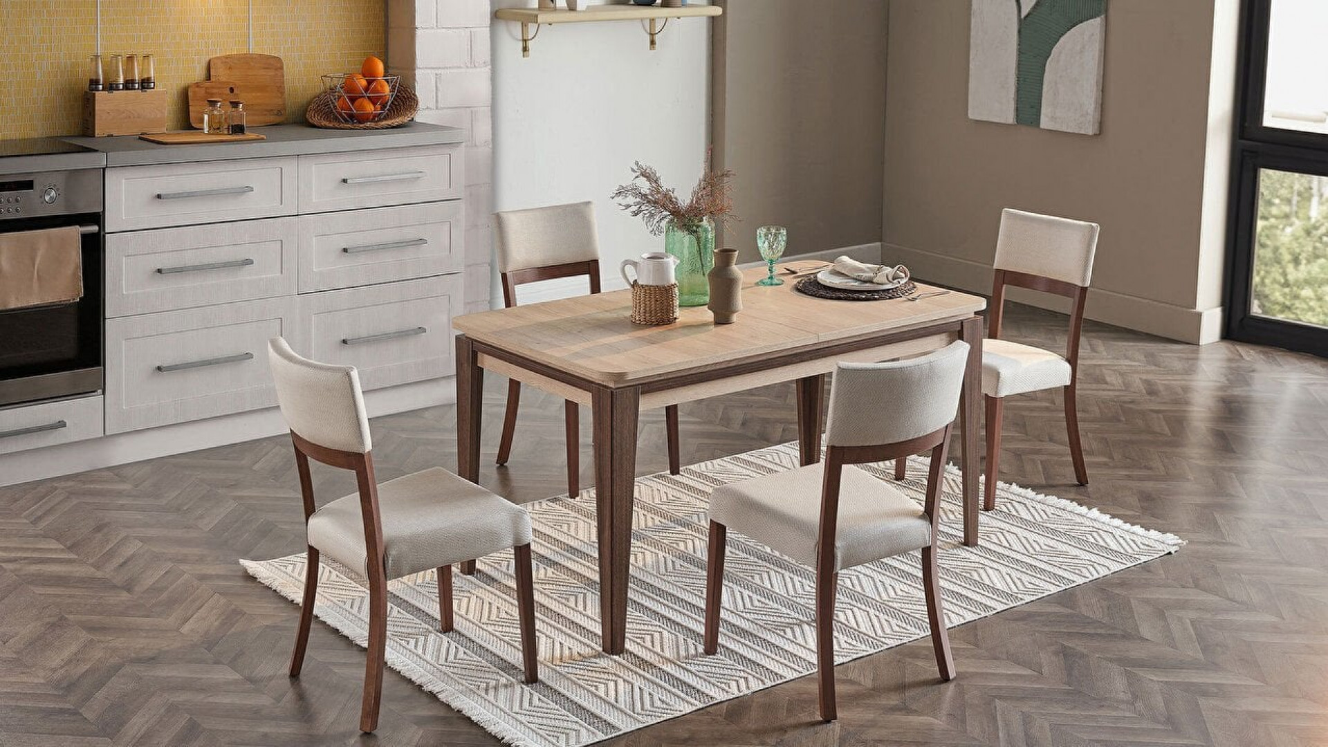 Nidya Esstisch, ausziehbar