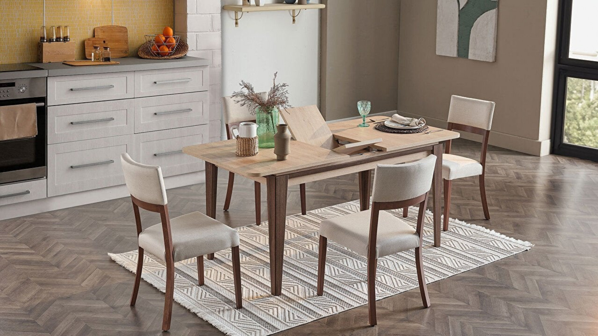 Nidya Esstisch, ausziehbar