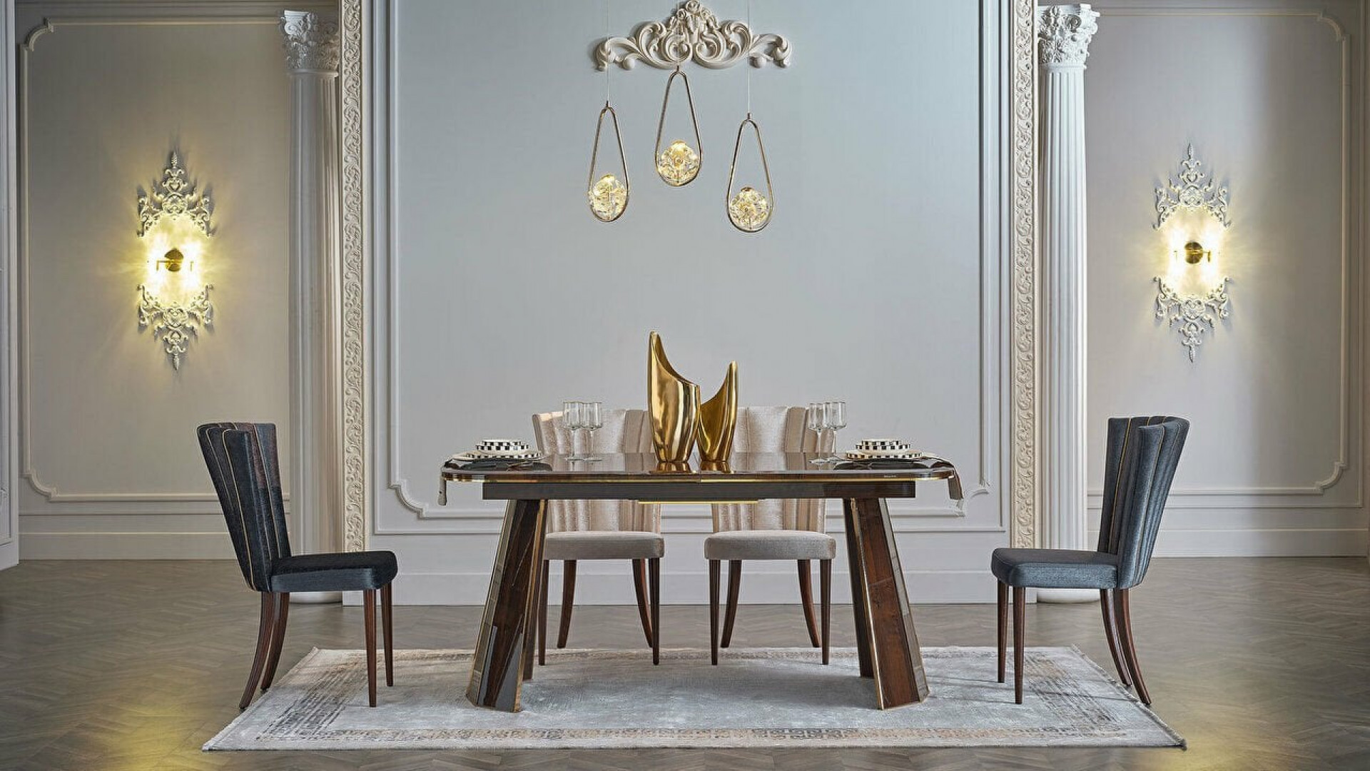 Plaza Esstisch Nuss, ausziehbar