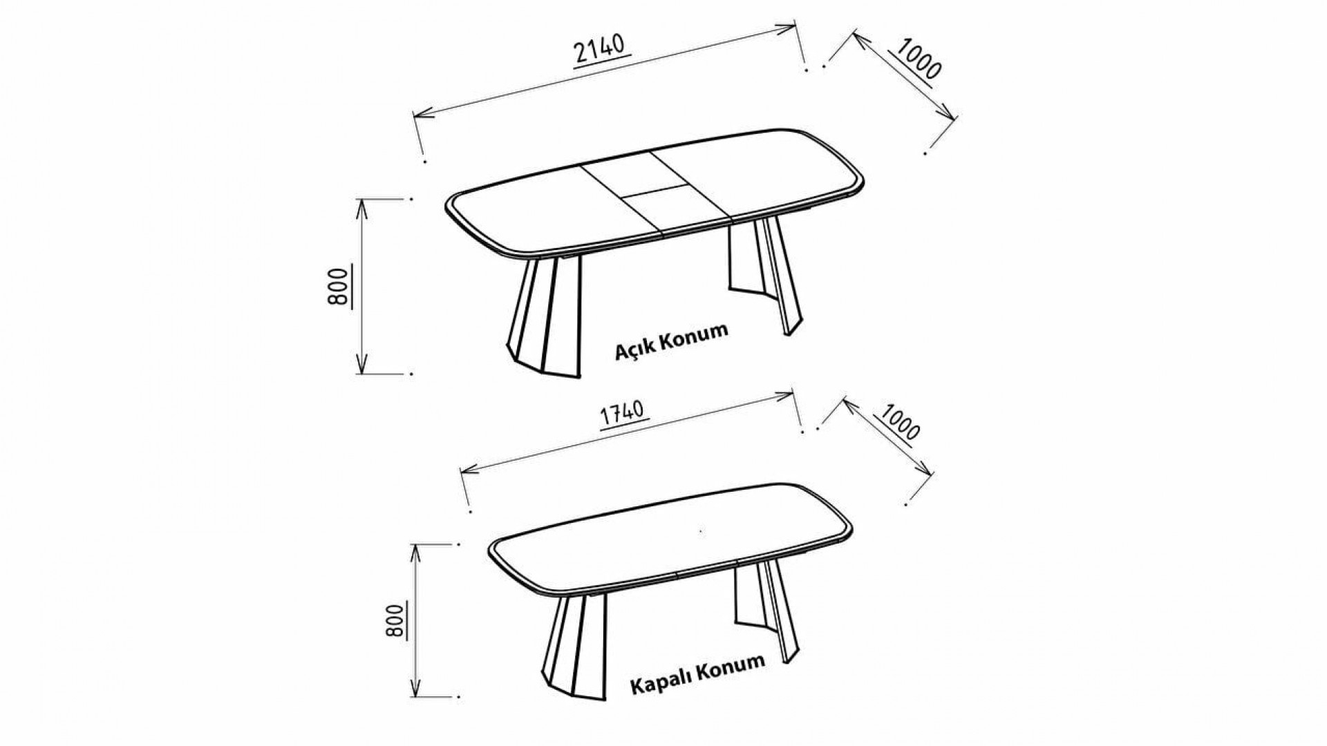 Plaza Esstisch Nuss, ausziehbar