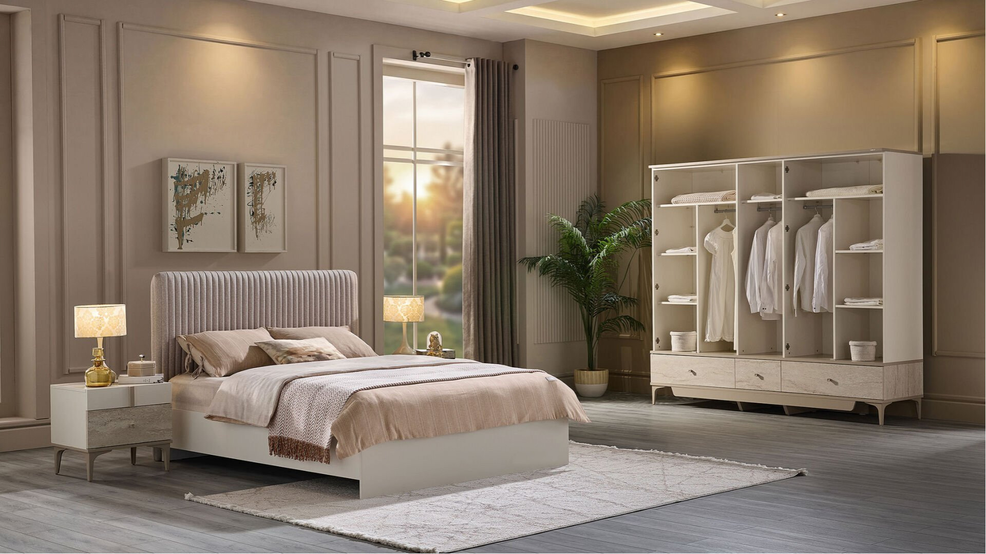 Anton 5-türiger Kleiderschrank