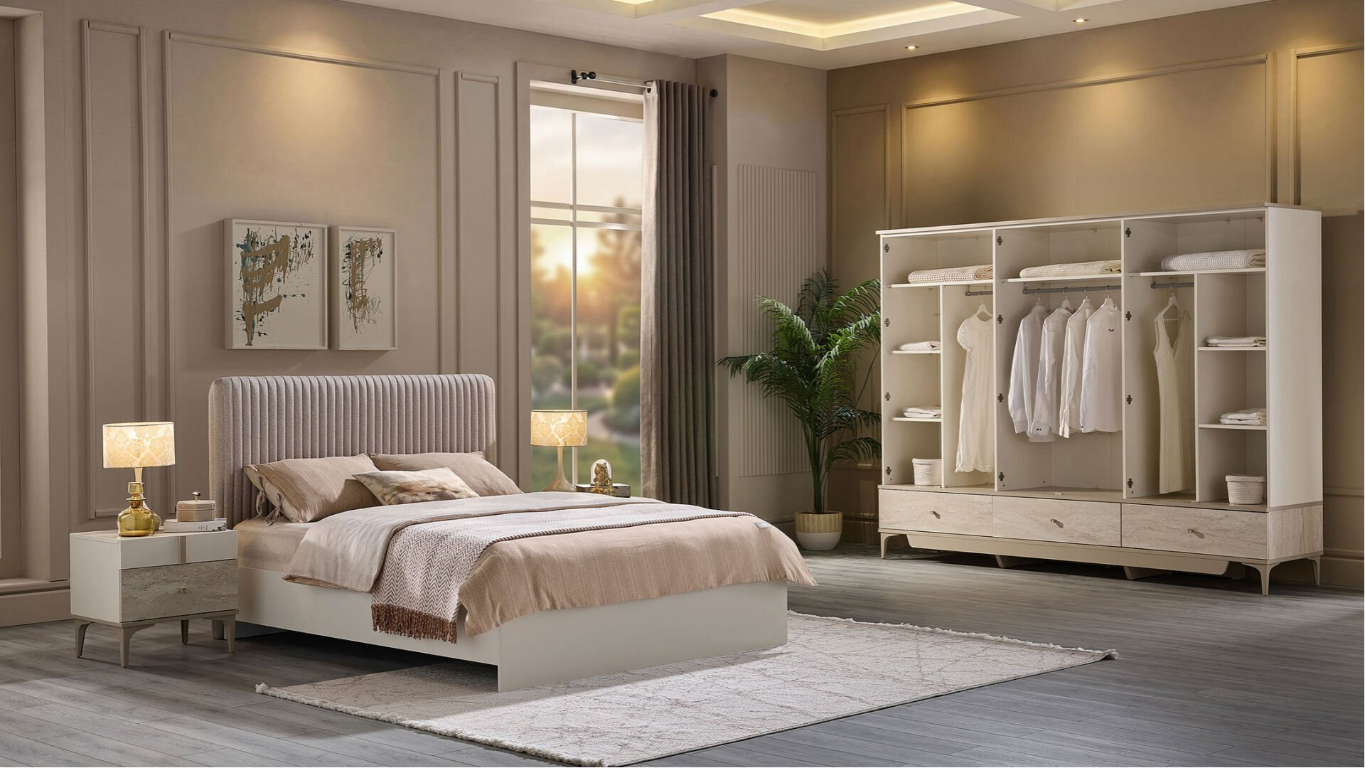 Anton 6-türiger Kleiderschrank