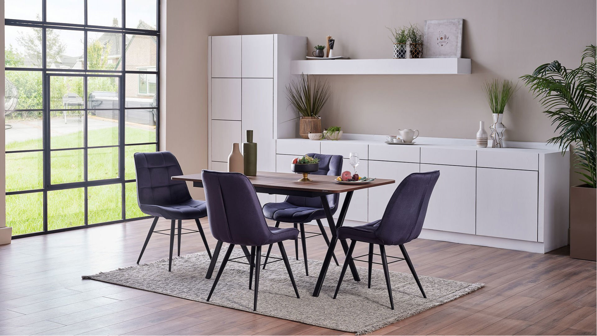 Lizy S Stuhl 6334 2er-Set - Dunkelblau