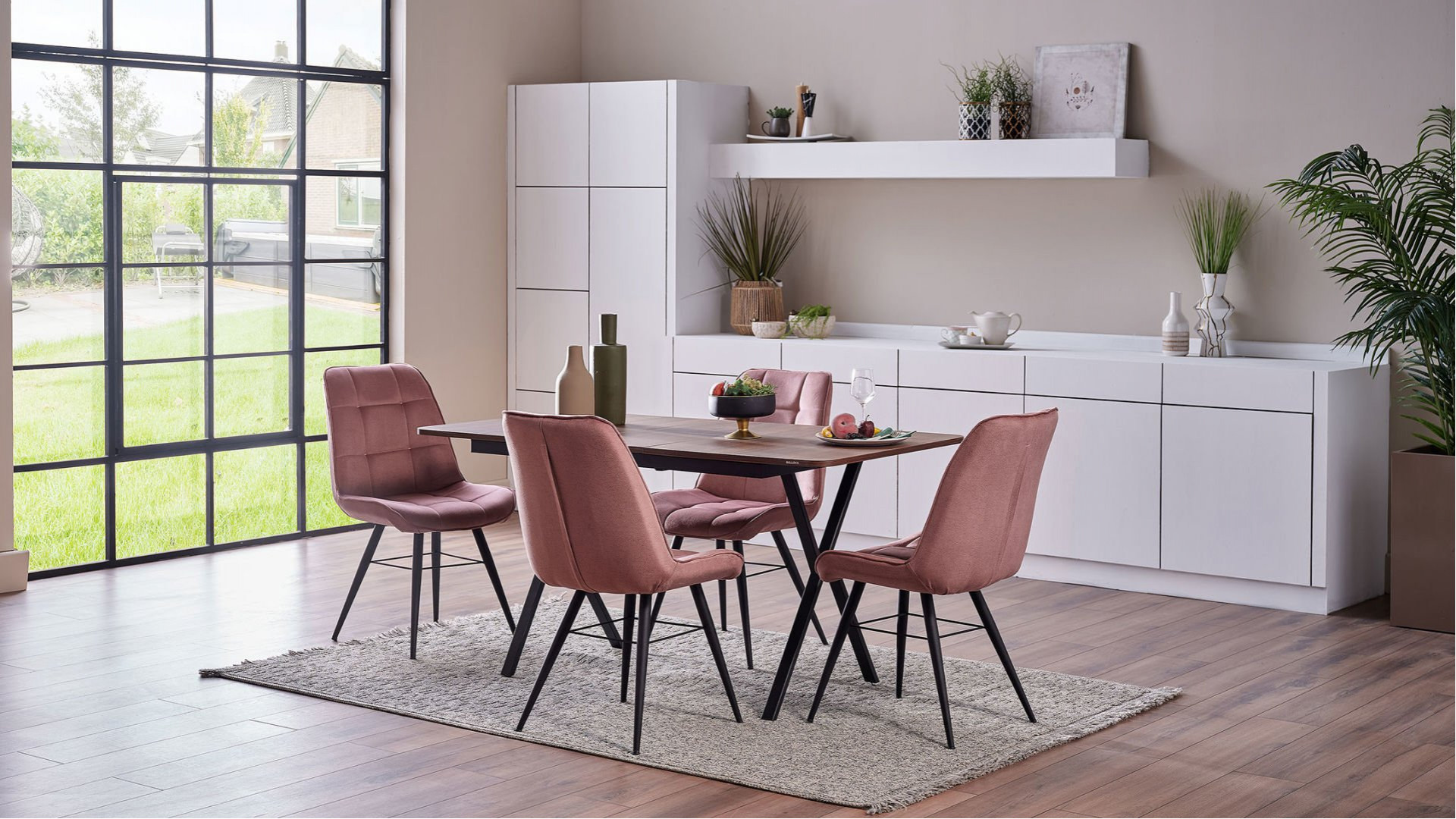 Lizy S Stuhl 6334 2er-Set - Altrosa