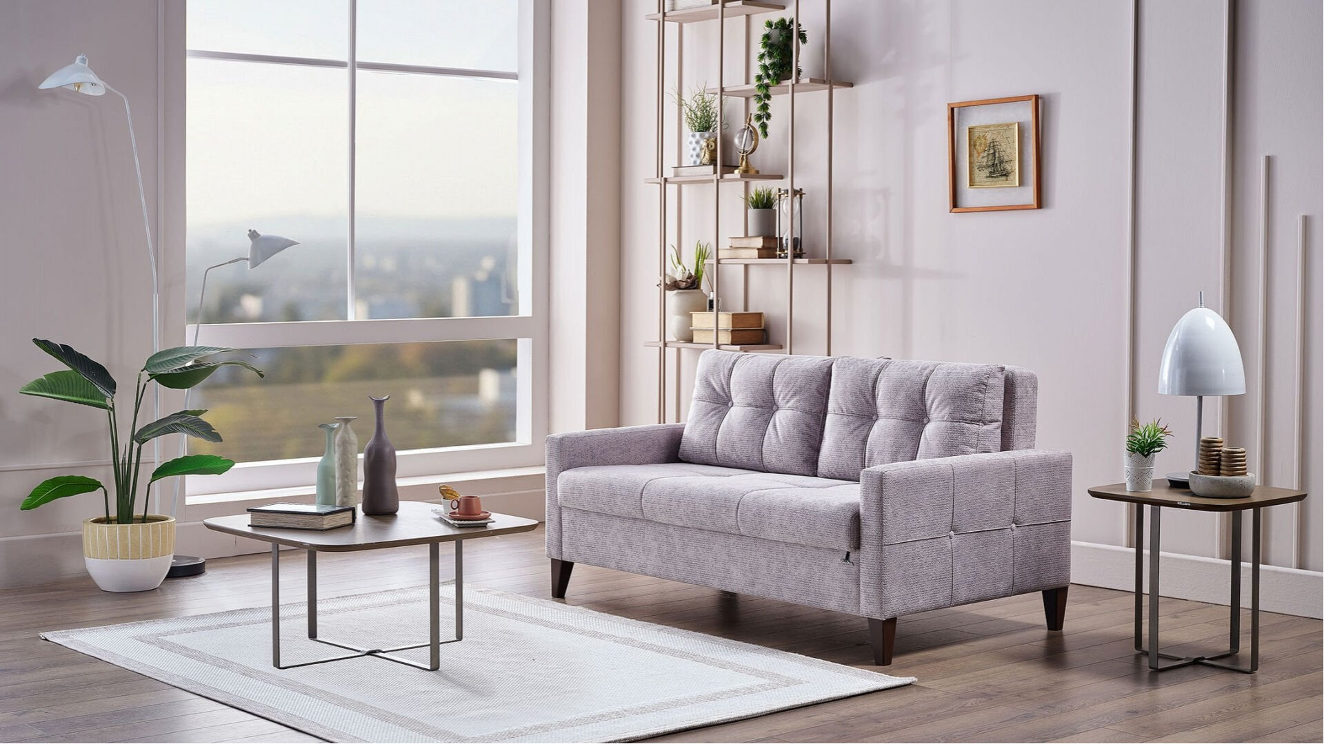 Sandro Family İkili Yataklı Sofa - Grau