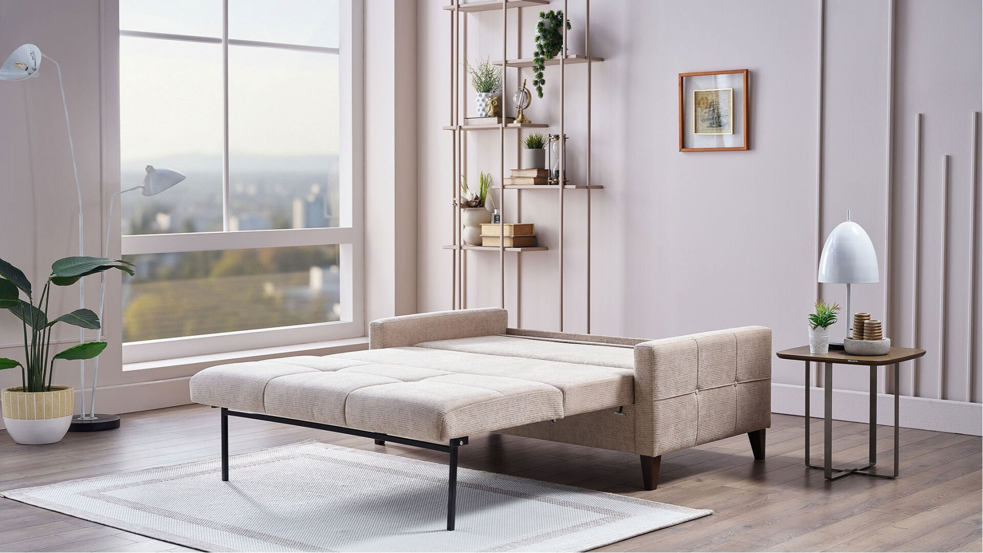 Sandro Family İkili Yataklı Sofa - Taupe
