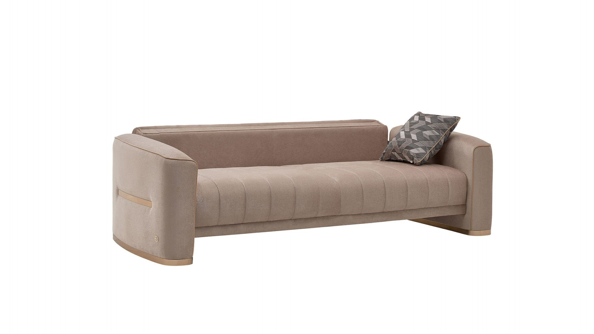 Veronica 3er-Sofa - Taupe