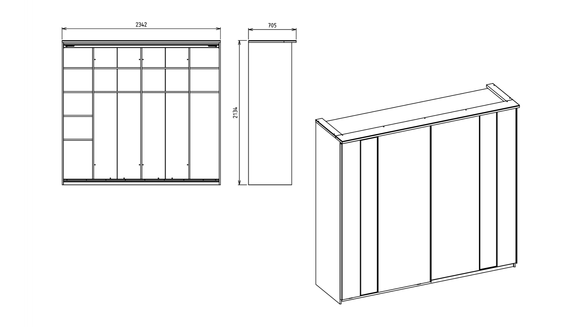 Leny Schwebetürenschrank