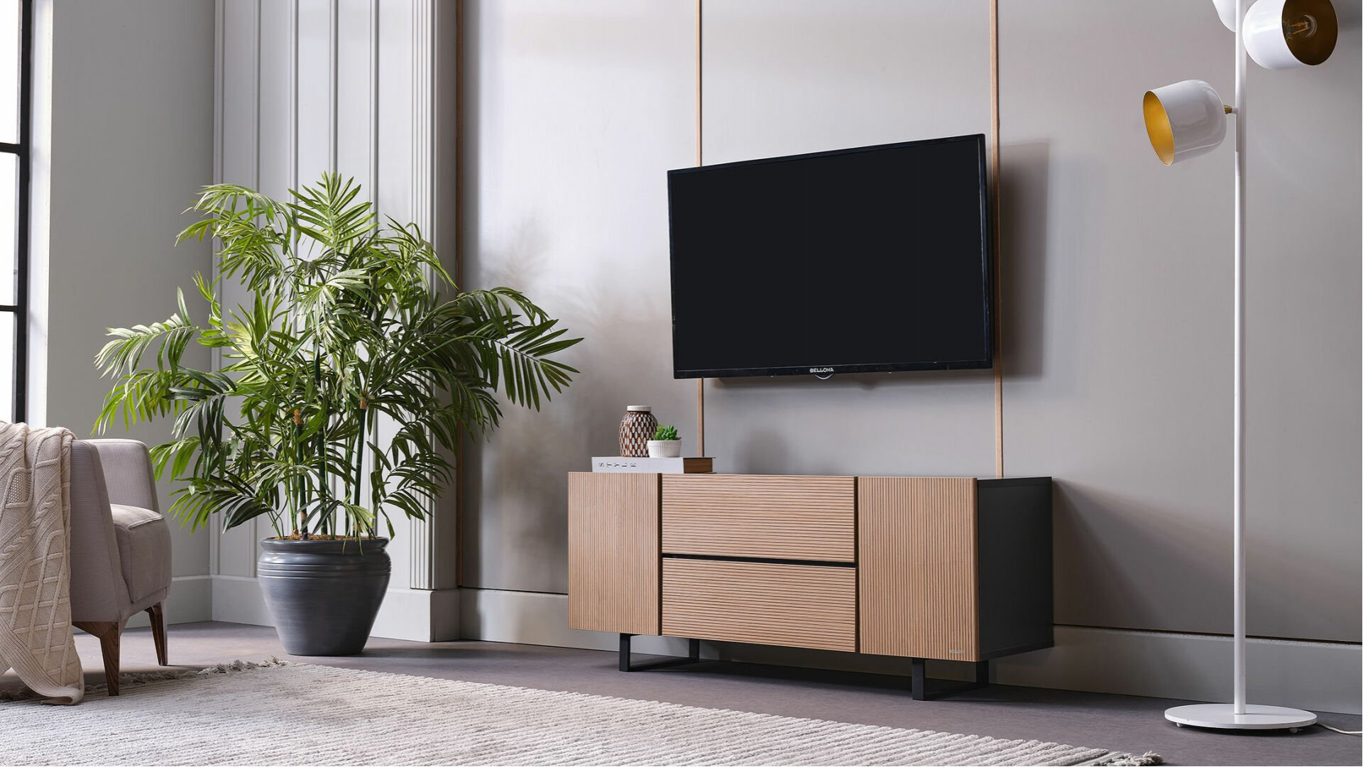 Dany TV-Tisch - Dunkelgrau