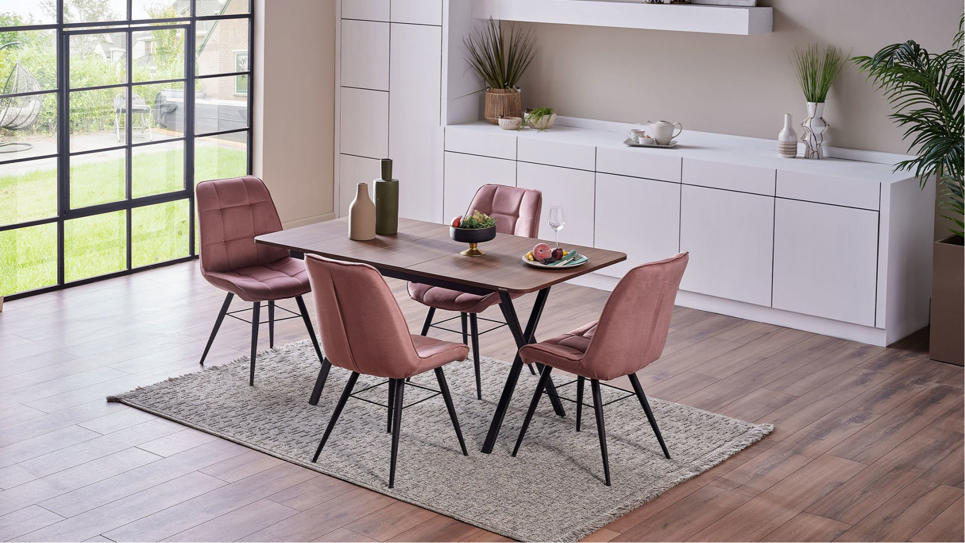 Lizy S Stuhl 6334 2er-Set - Altrosa