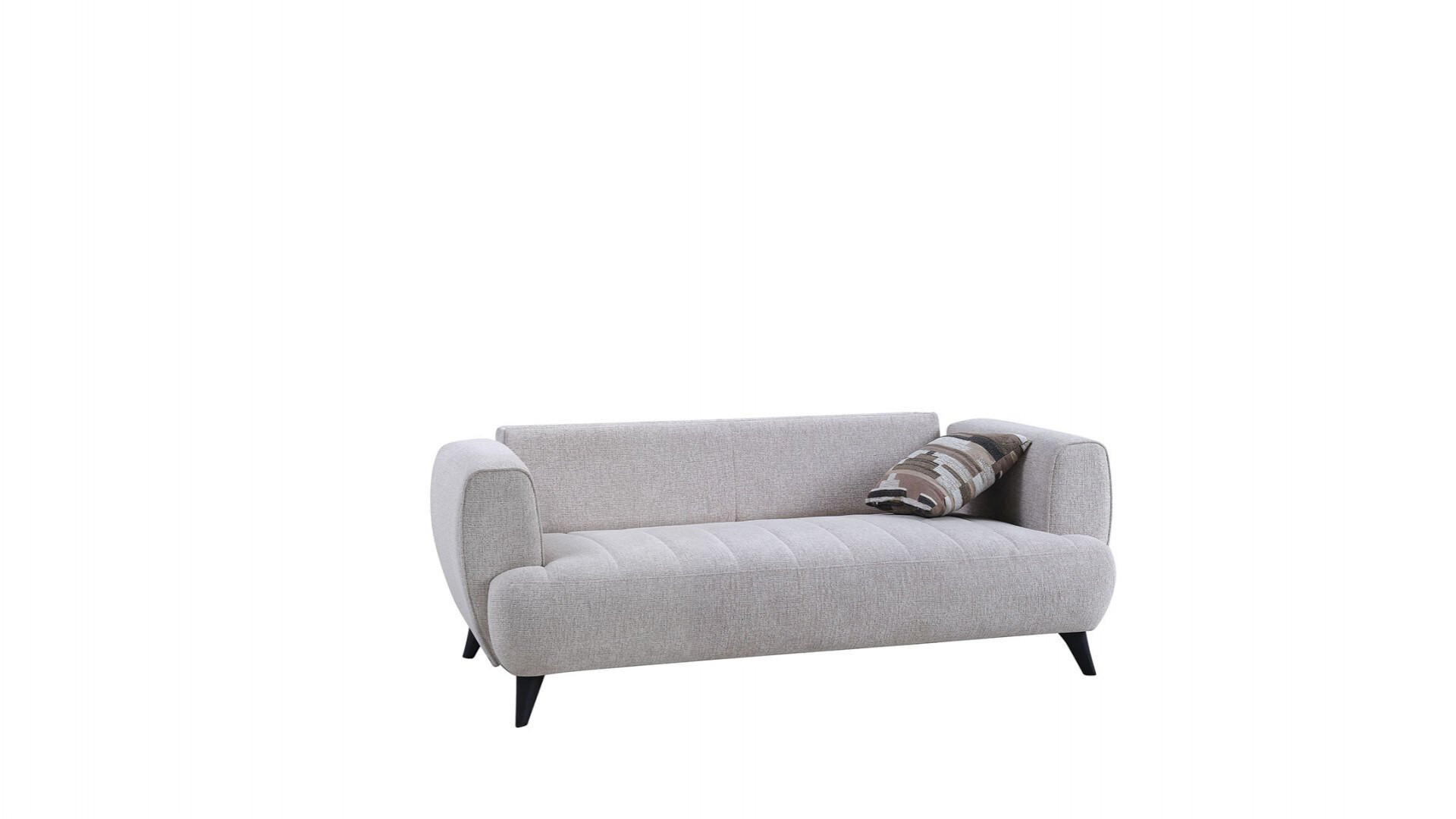 Mona 2er-Sofa - Beige - Kahve-Füße