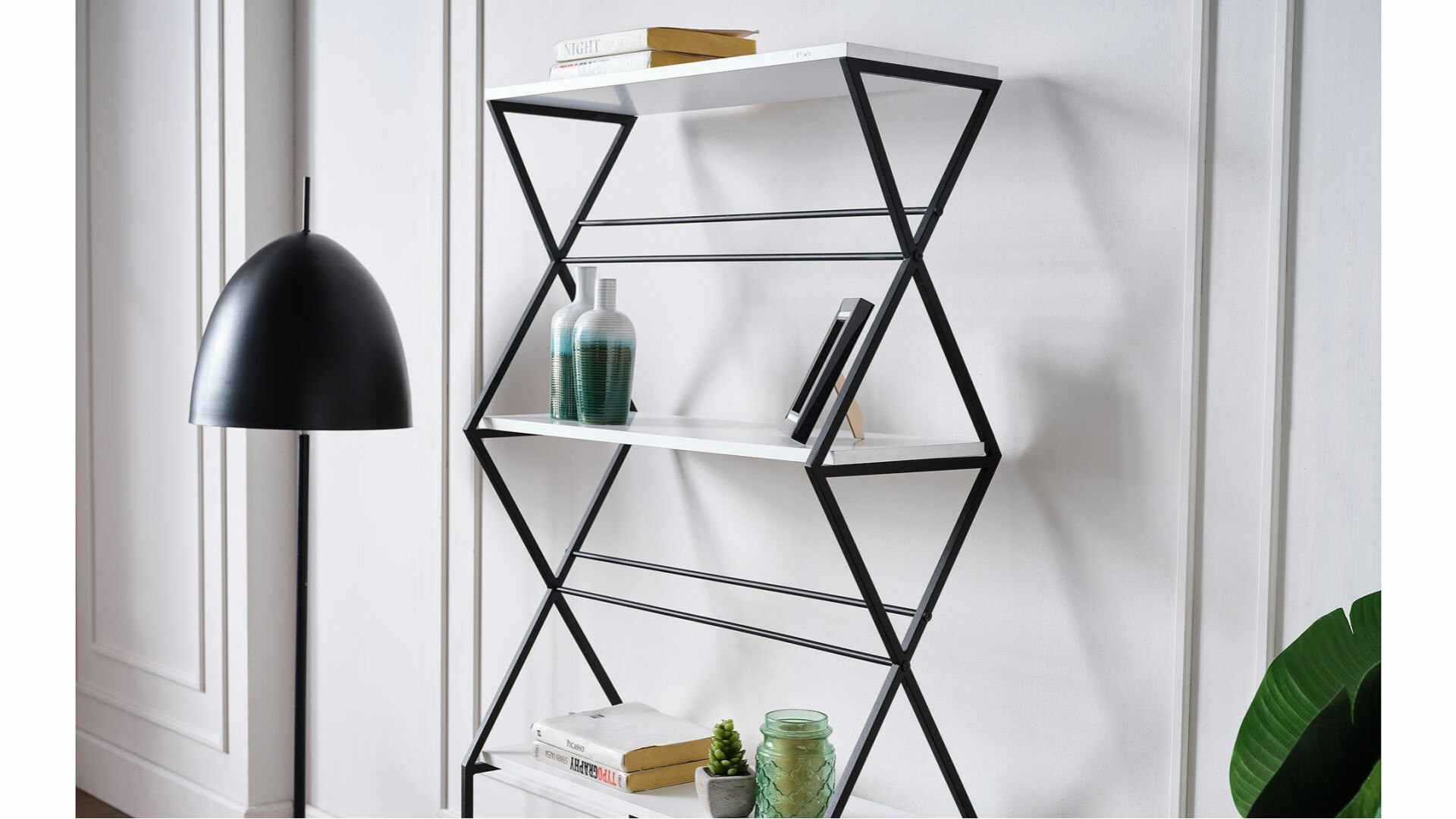 Rodri Bücherregal - Weiß