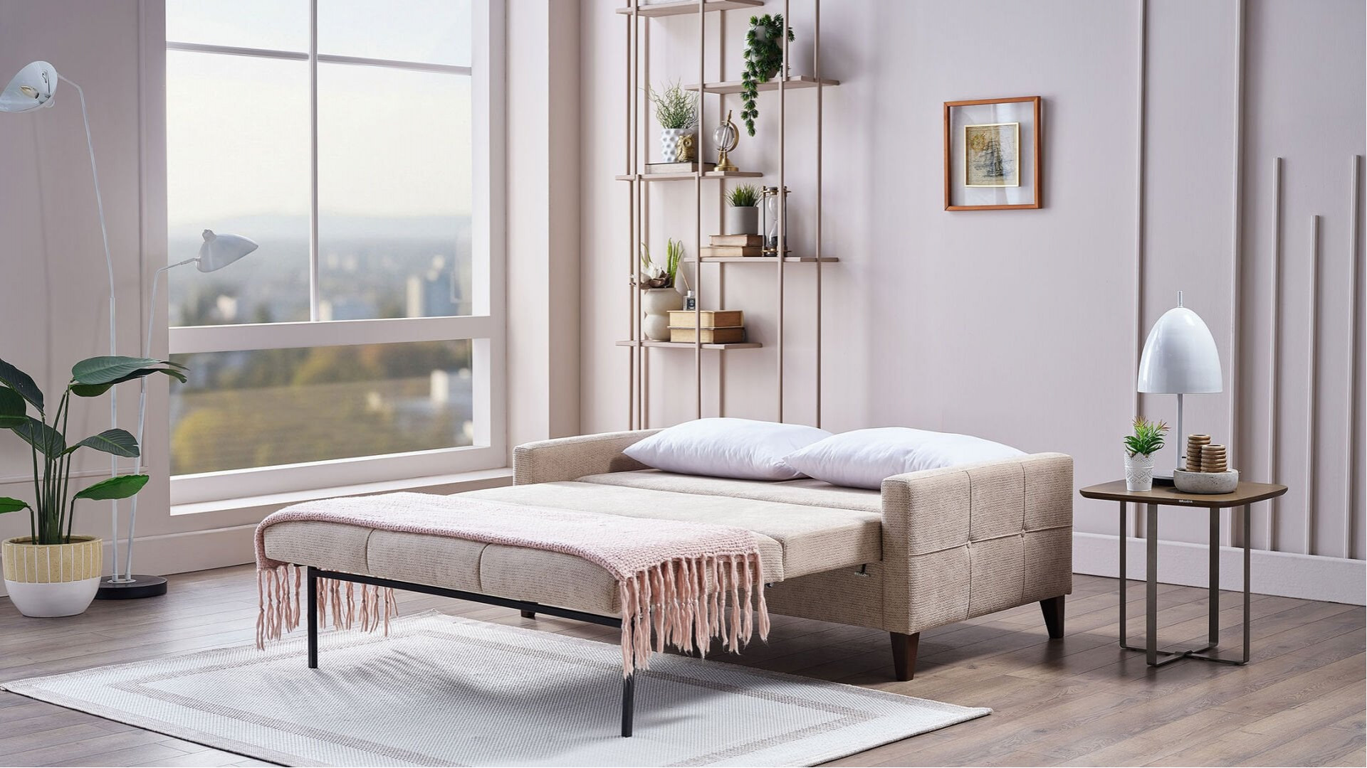 Sandro Family İkili Yataklı Sofa - Taupe